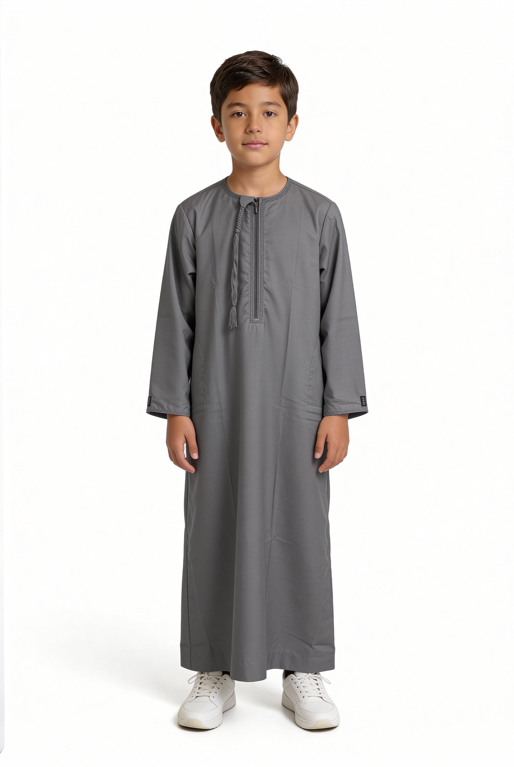 Omani Tasselled Thobe Pebble 102 Col 5