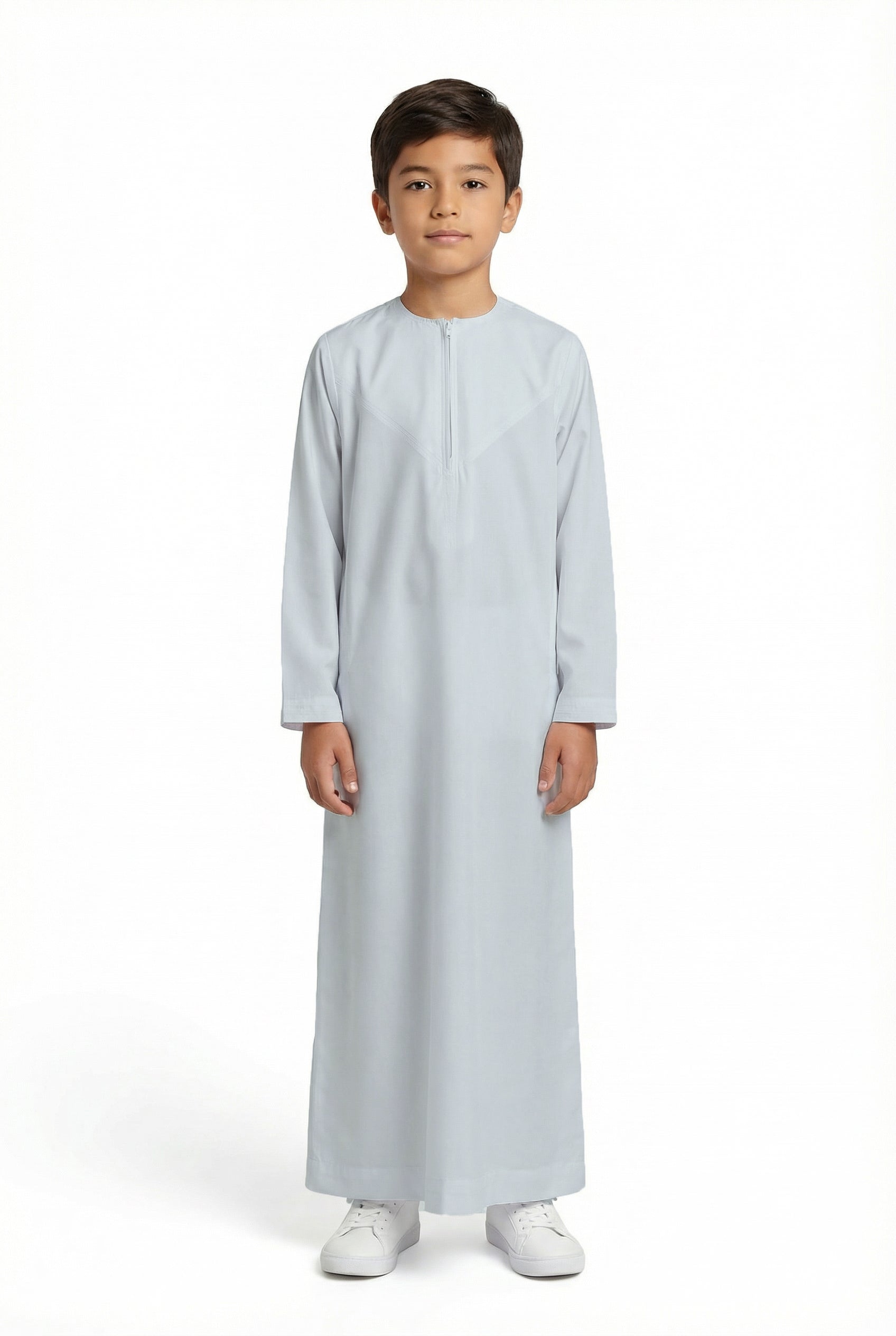 Boys Omani Thobe Silver 106 Col 24