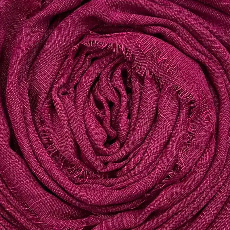 Lined Cotton Fuchsia Hijab