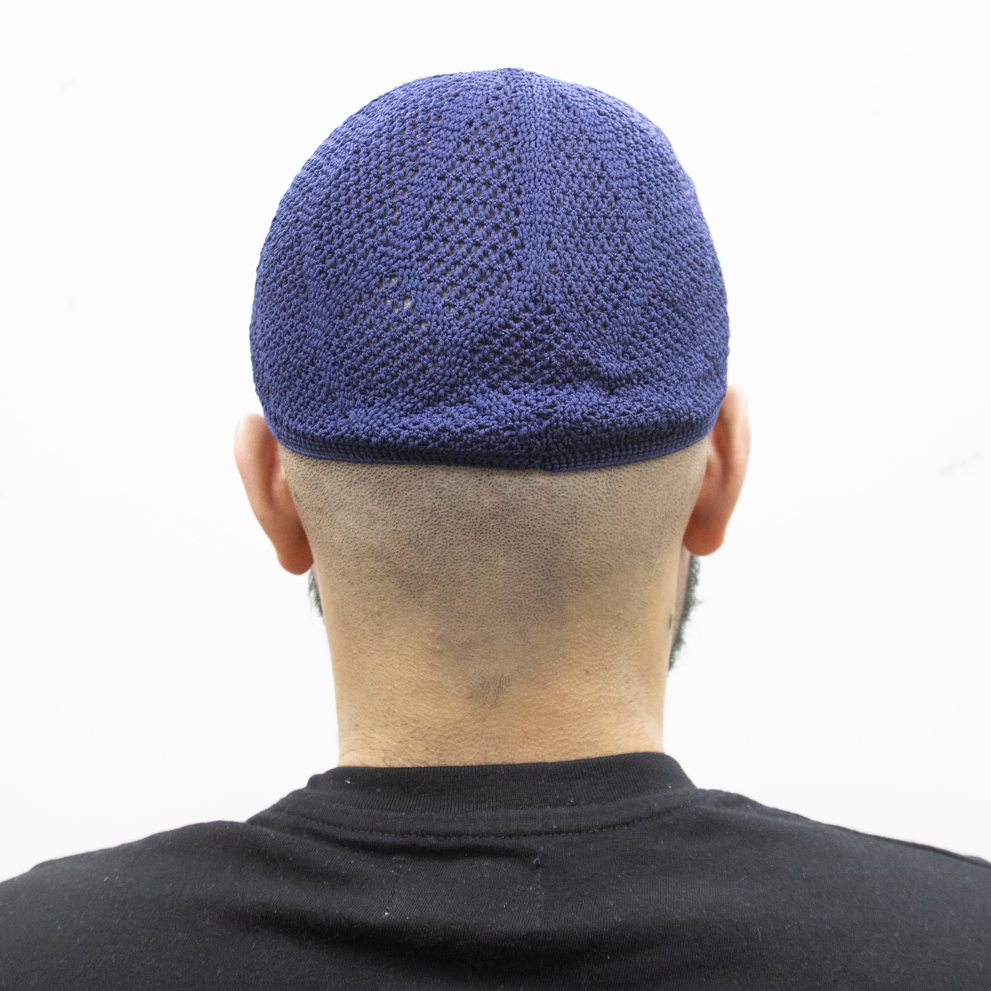 Mens Prayer Knitted Hat Navy