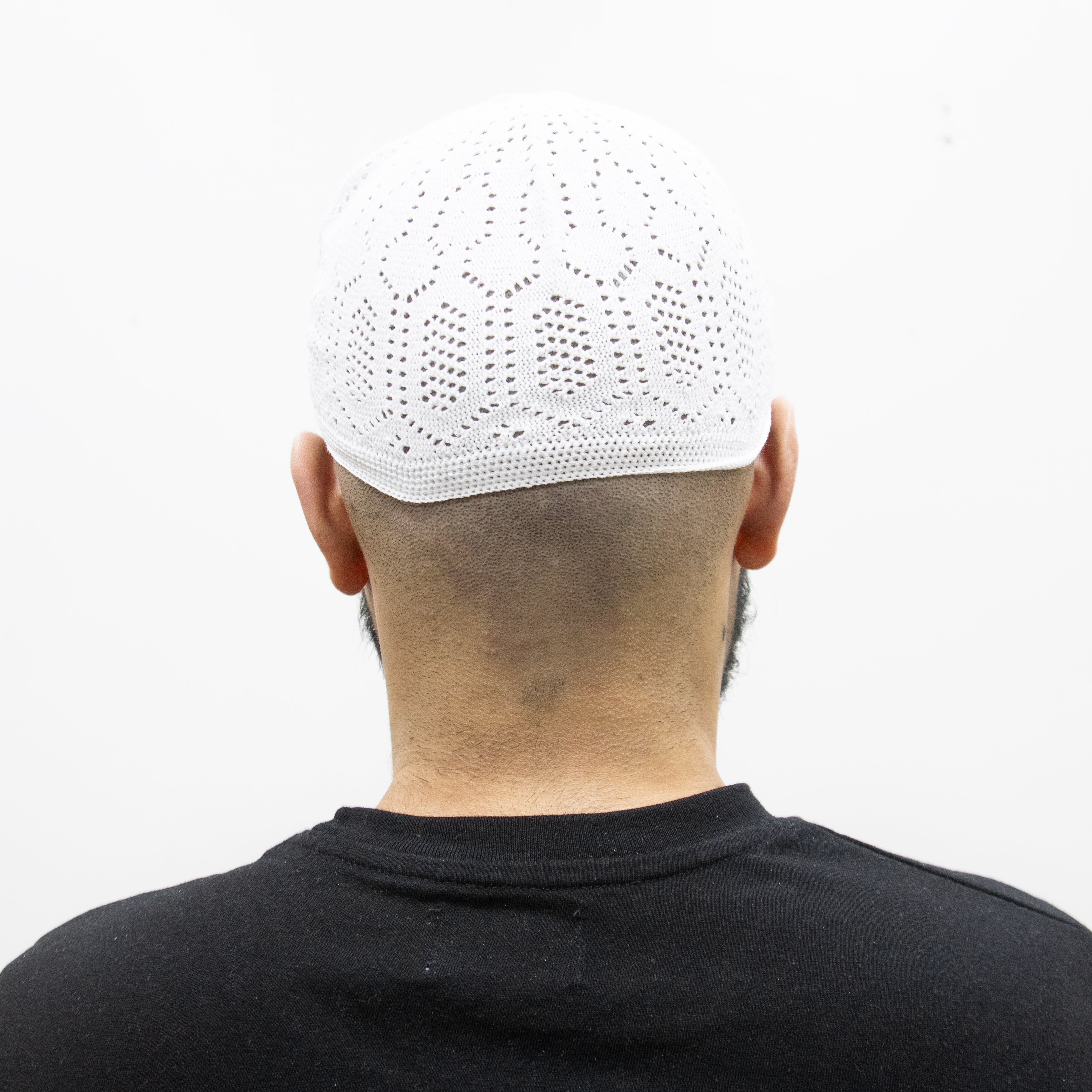 Mens Cotton Prayer Hat White