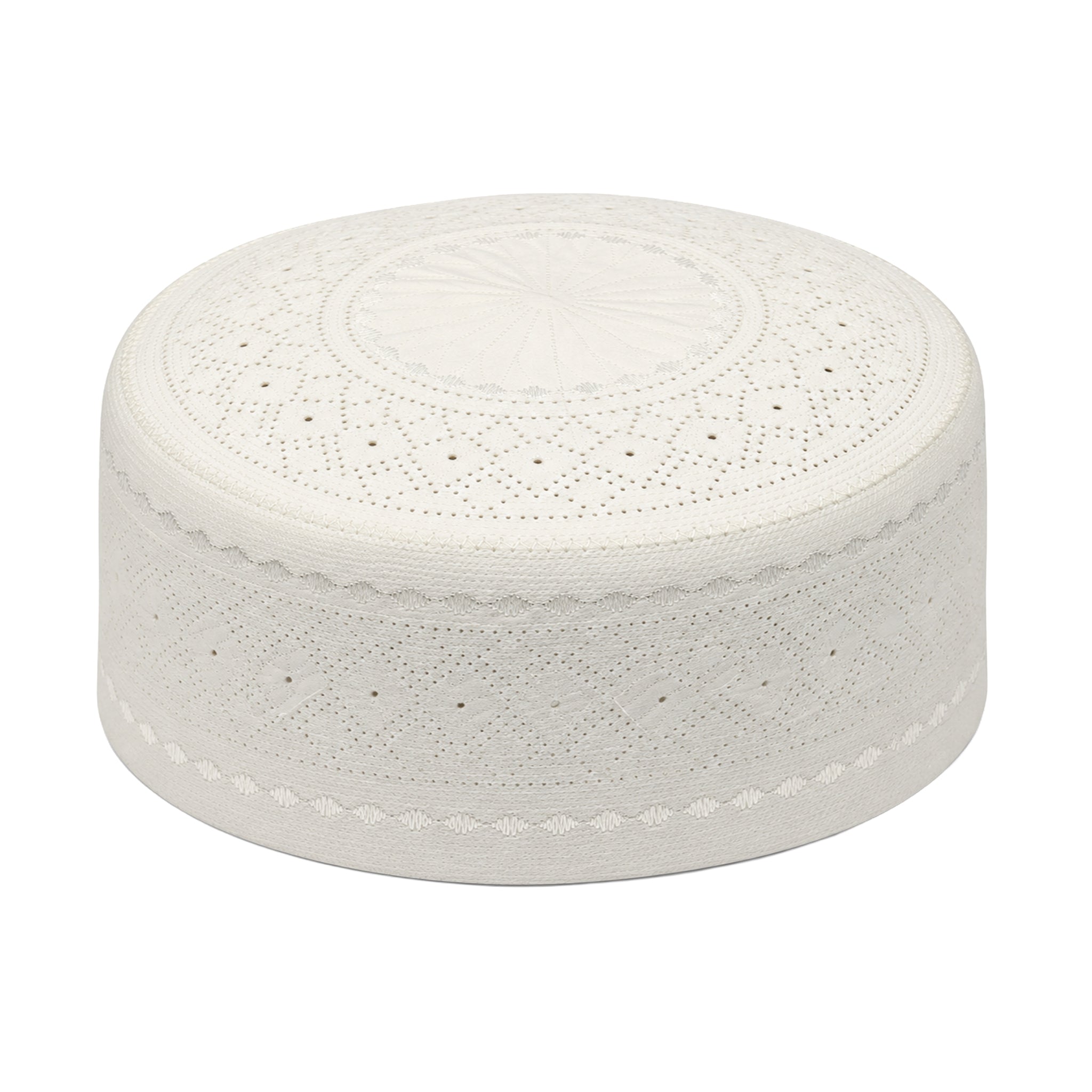 Cutwork Pattern Prayer Hat Cream