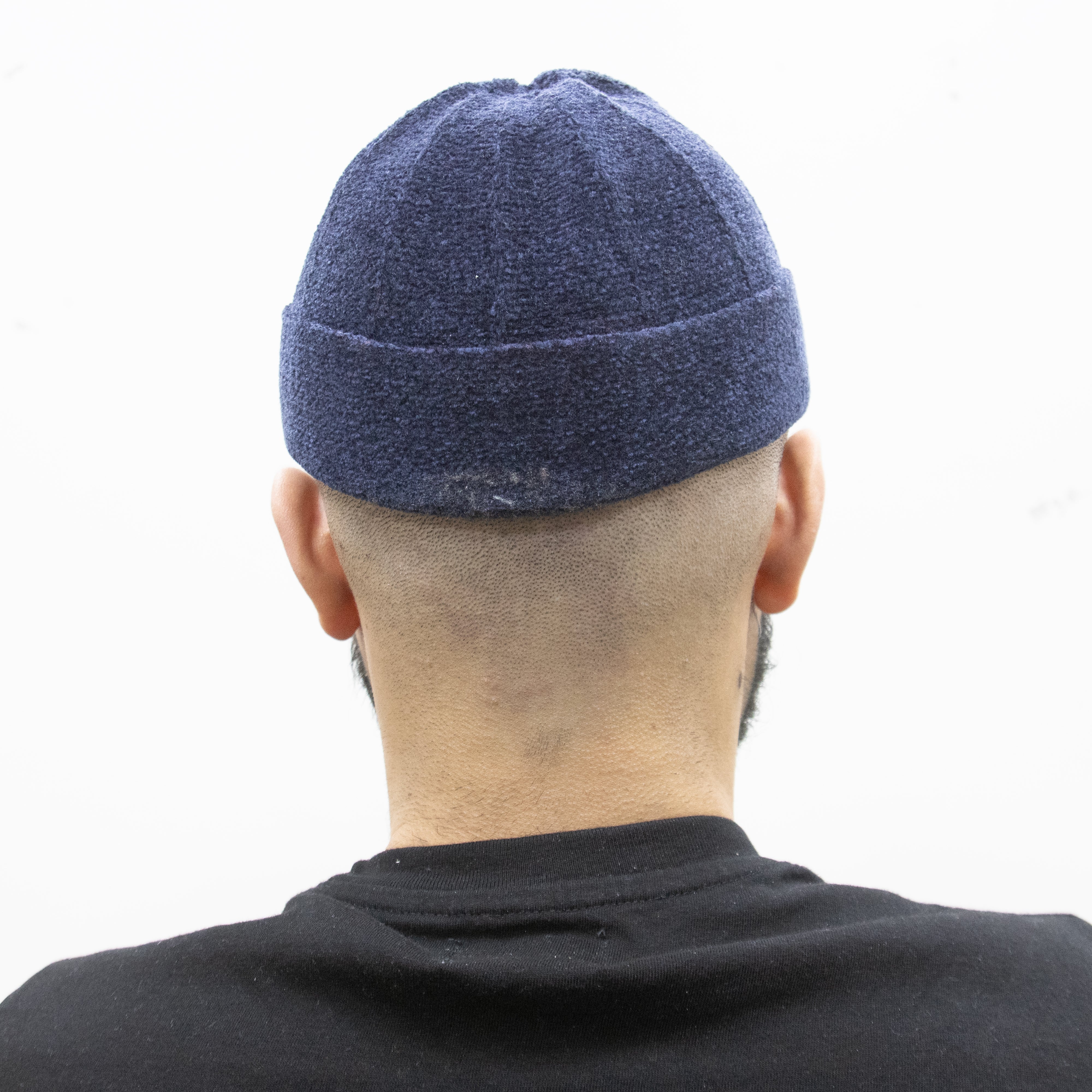 Men’s Folded Velvet Prayer Hat Navy