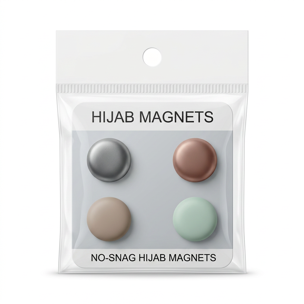 Metallic & Matte Hijab Magnet Pins - 4 Pack - 3
