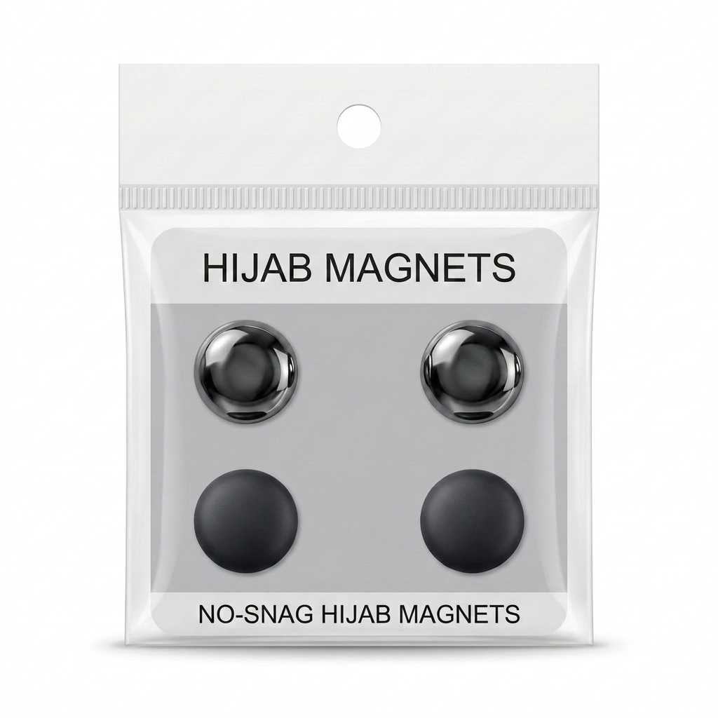 Metallic & Matte Hijab Magnet Pins - 4 Pack - 4