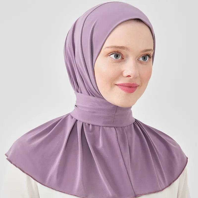 One Piece Hijab Lilac