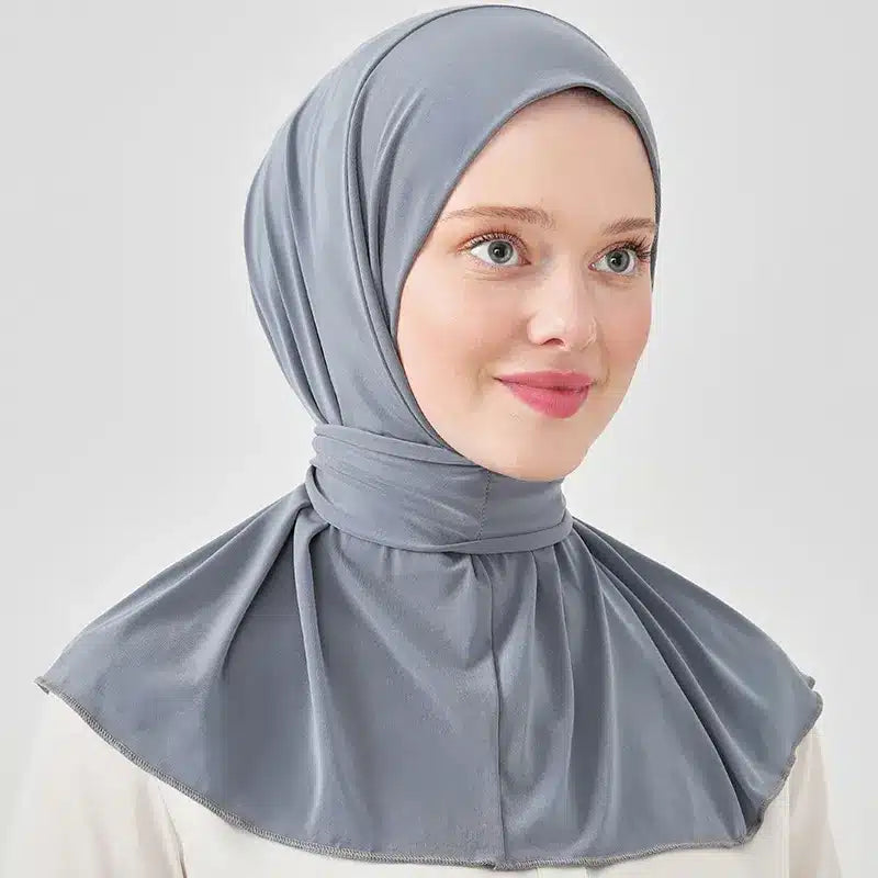 One Piece Hijab Silver