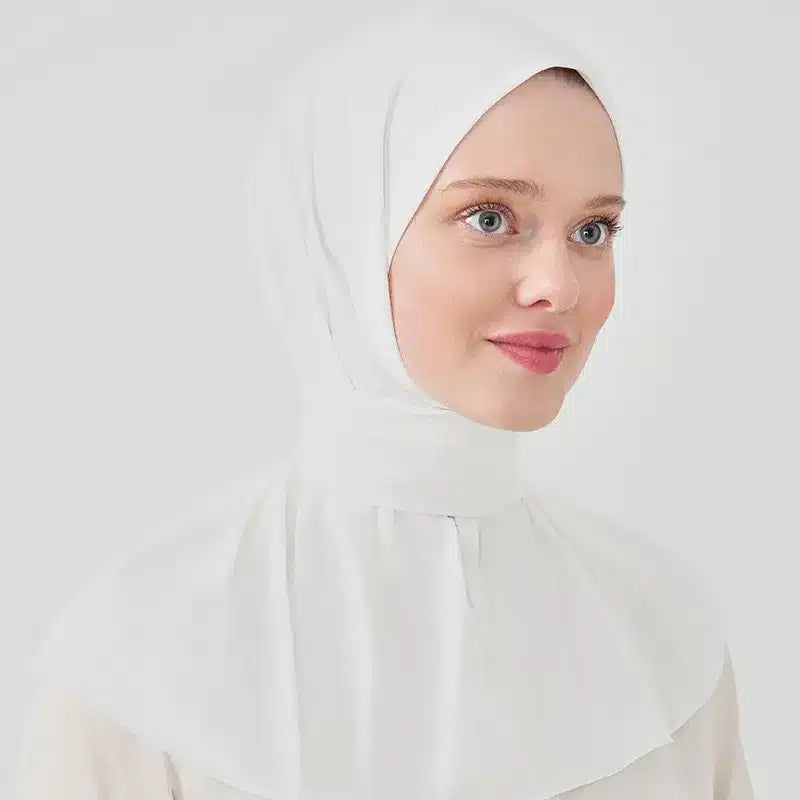 One Piece White Hijab