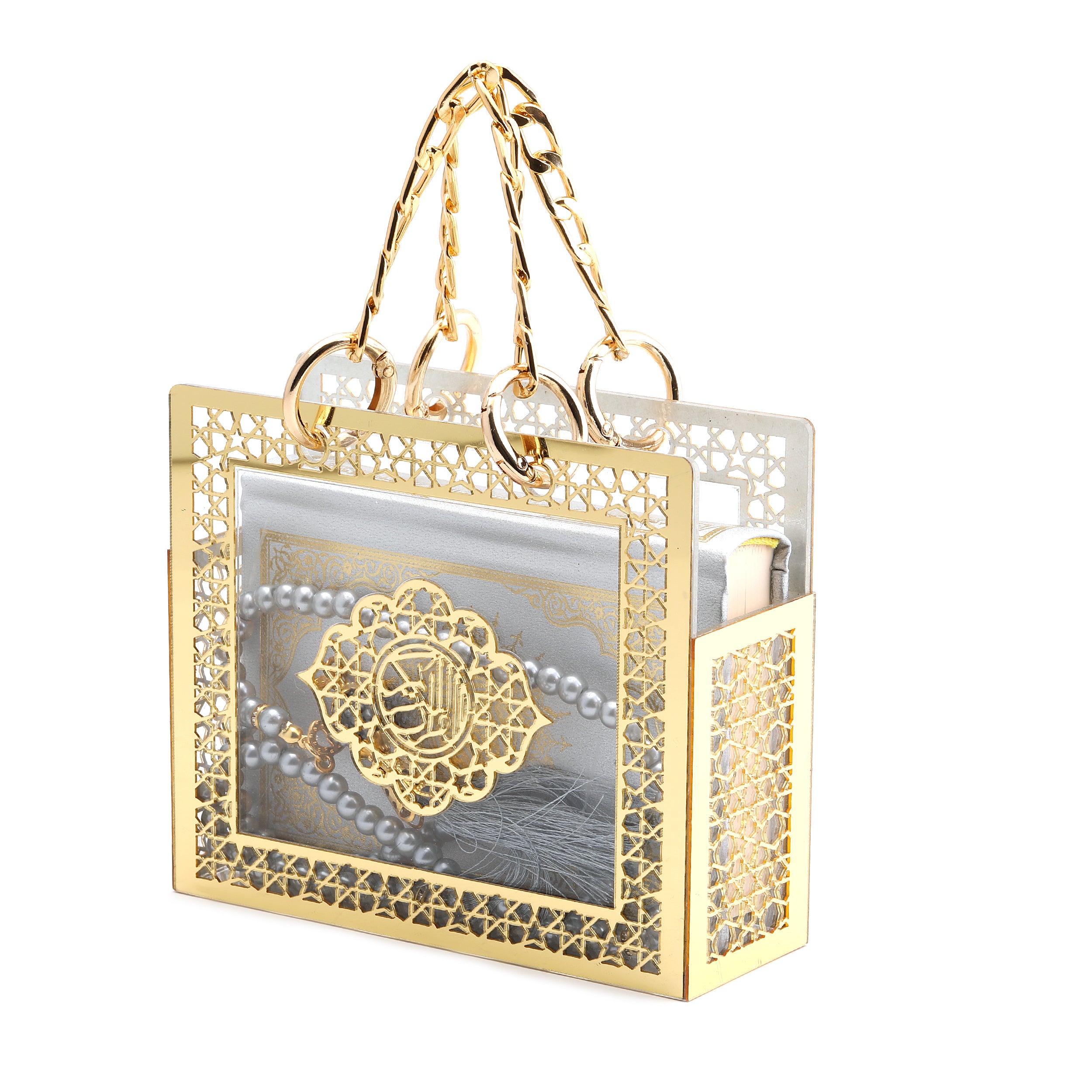 Noor Small Islamic Gift Bag Set 11279 Silver