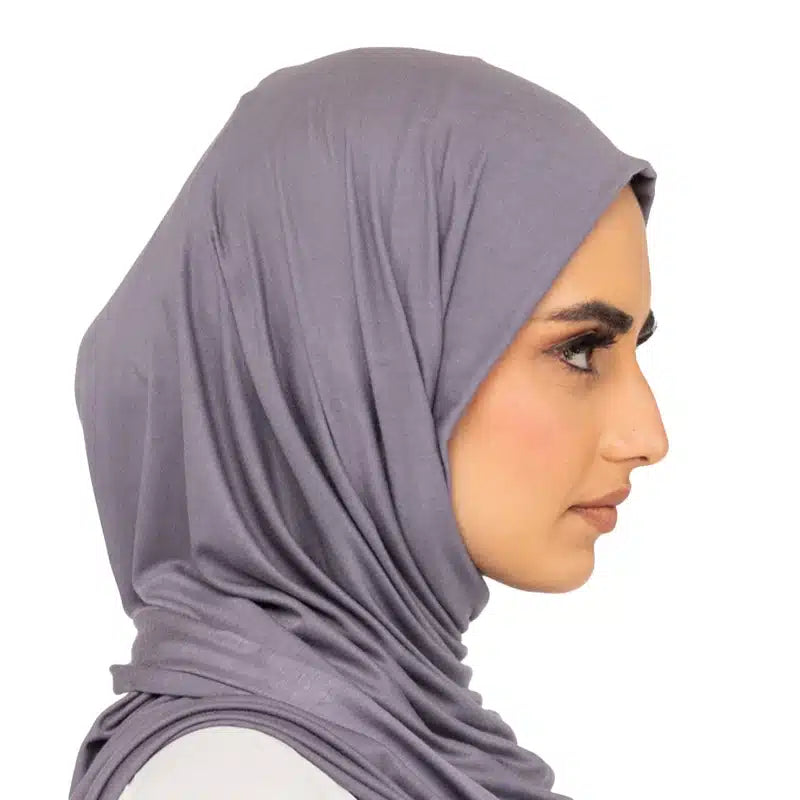 Elegant Jersey Hijab Flint Grey