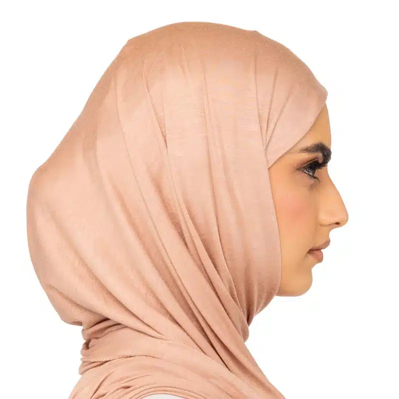 Elegant Jersey Hijab Desert Sand