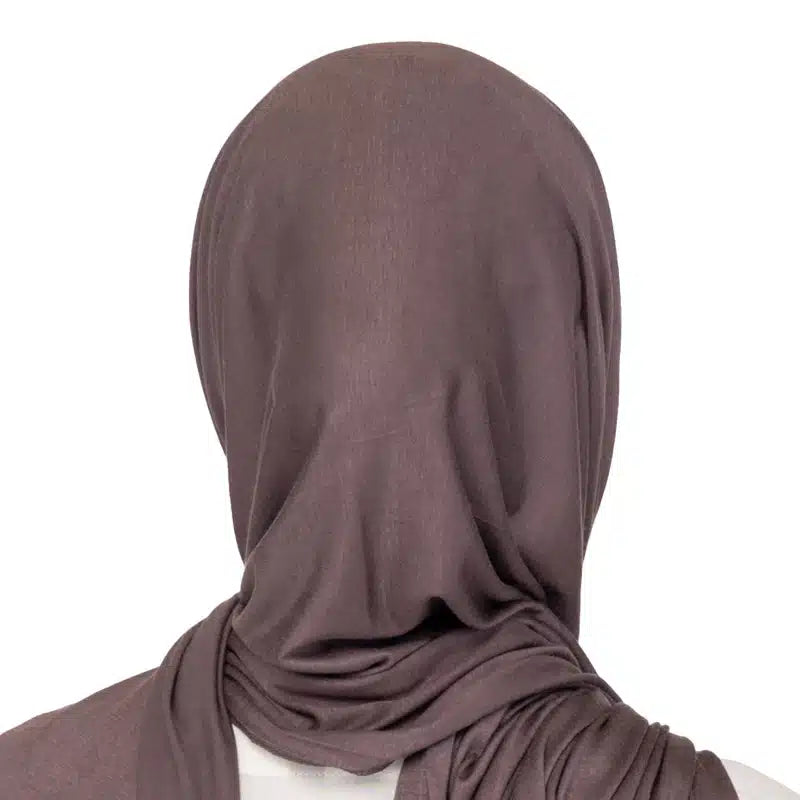 Elegant Jersey Hijab Umber Brown