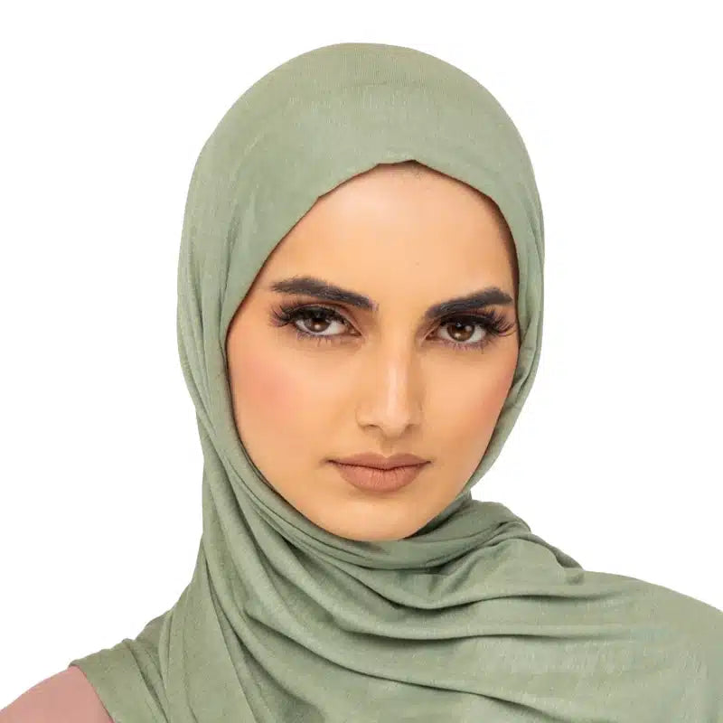 Elegant Jersey Hijab Lime Green