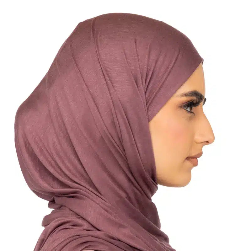 Elegant Jersey Hijab Rose