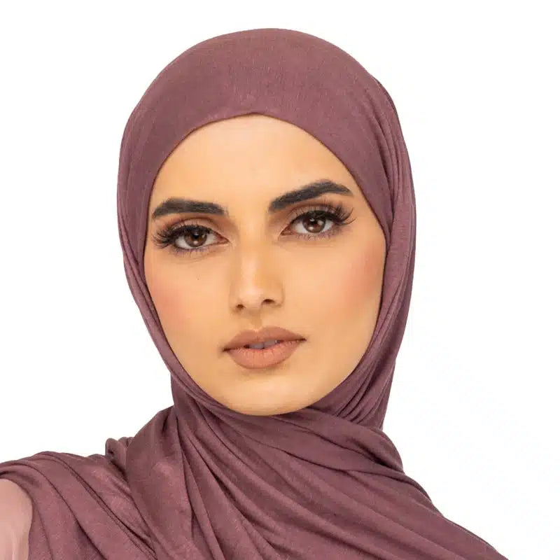 Elegant Jersey Hijab Mauve Taupe