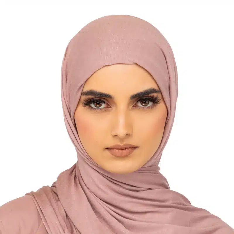 Elegant Jersey Hijab Salmon