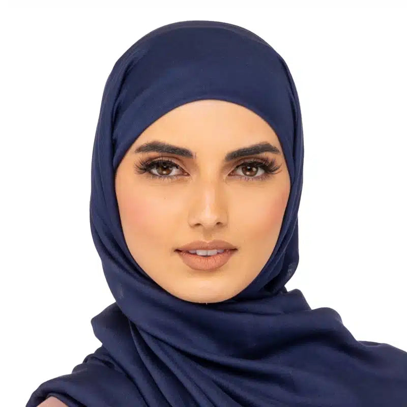 Classic Cotton Navy Hijab