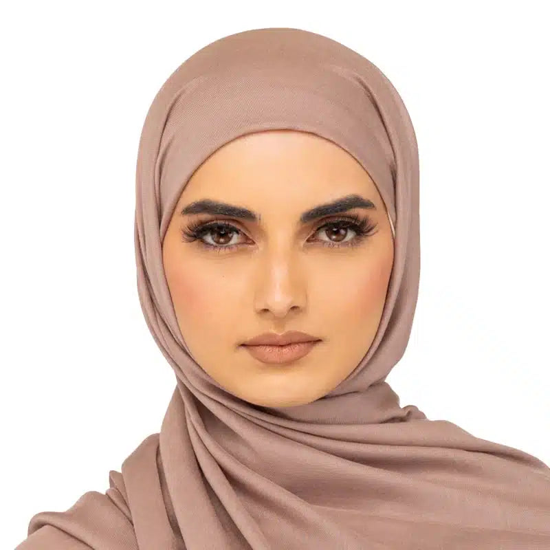 Classic Cotton Cream Tan Hijab