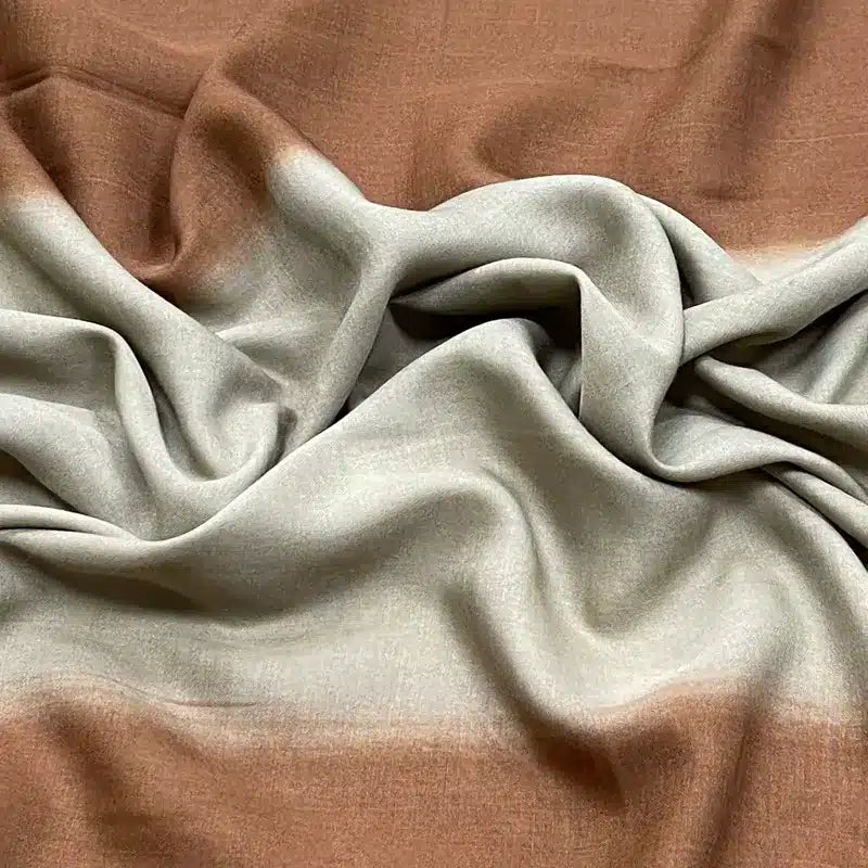 Ombre Coconut & Pebble Cotton Hijab
