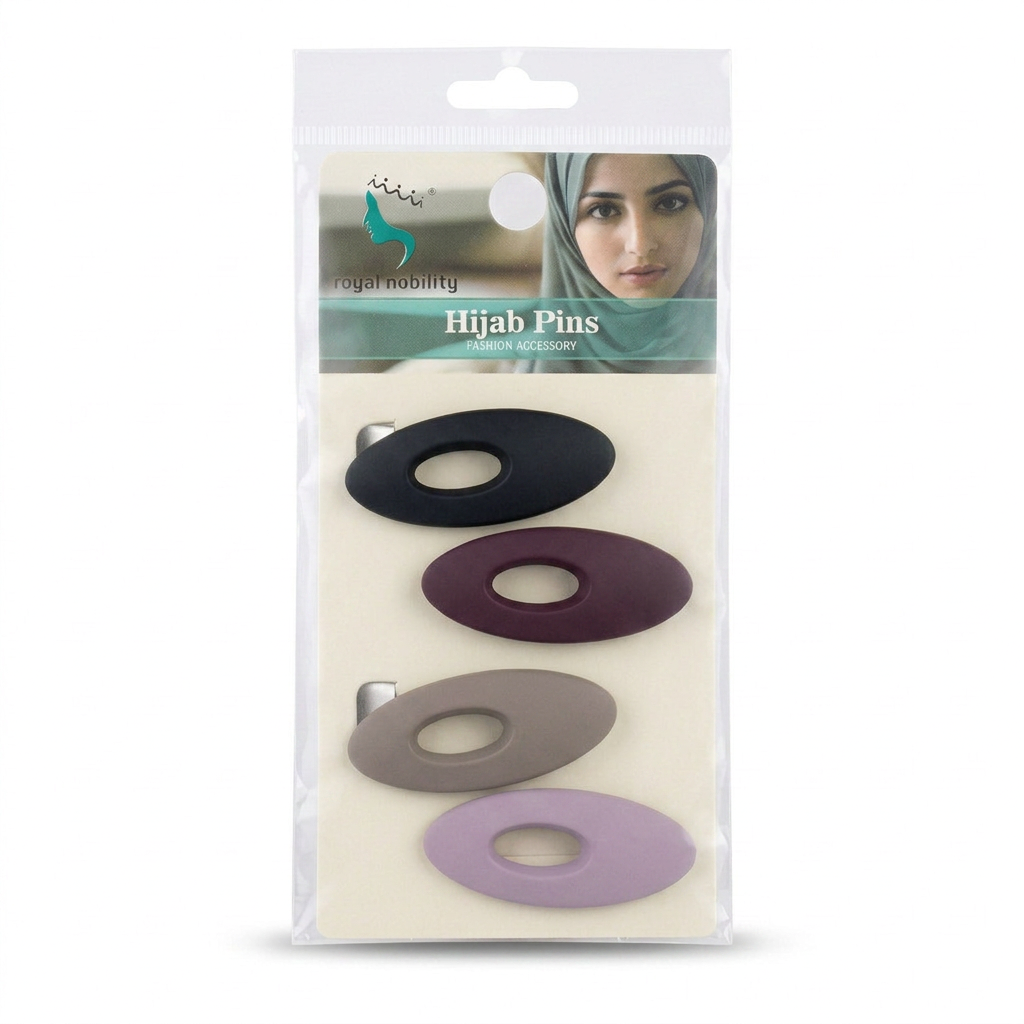 Oval Cut-Out Hijab Pins - 4