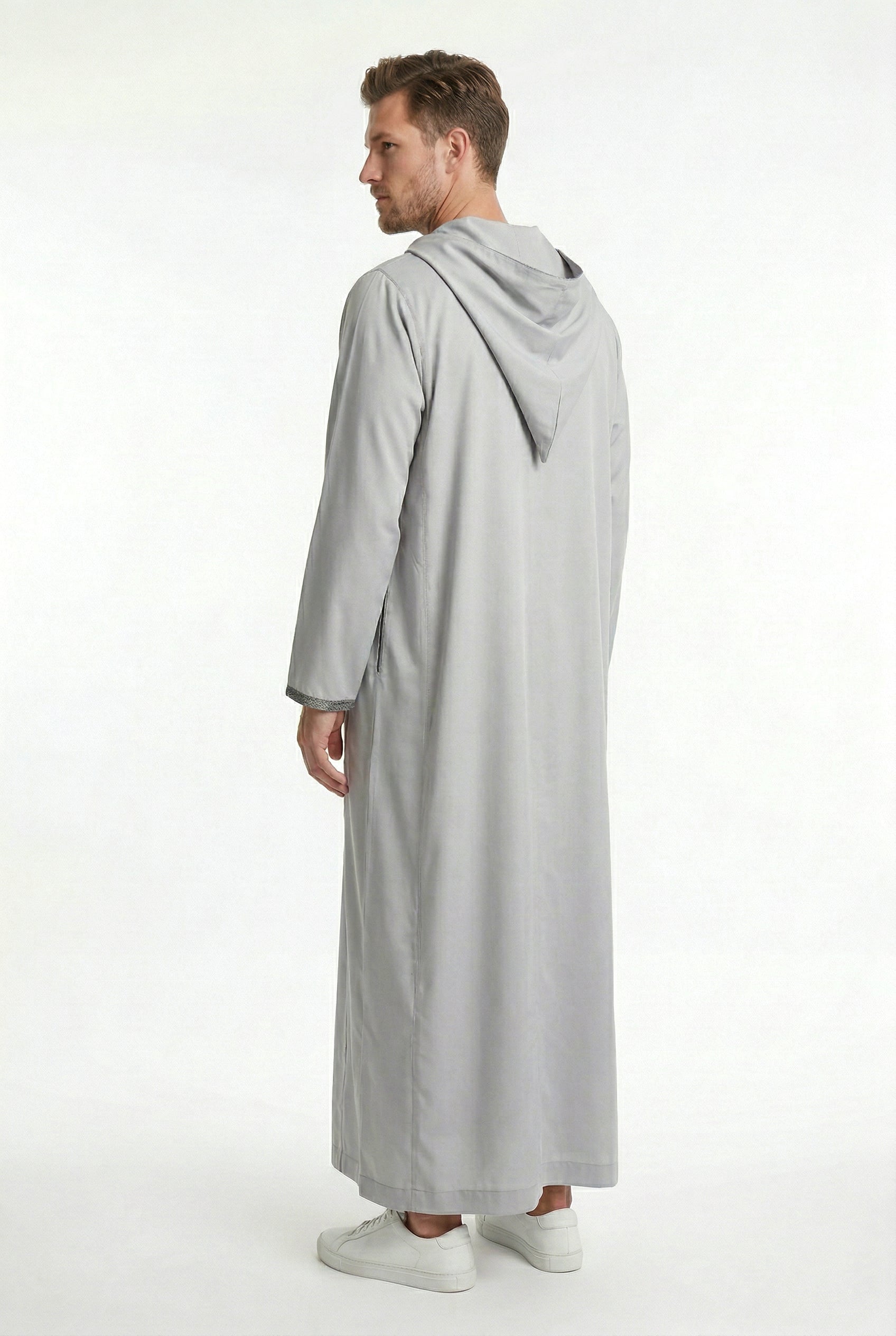 Moroccan Djellaba Slate Grey