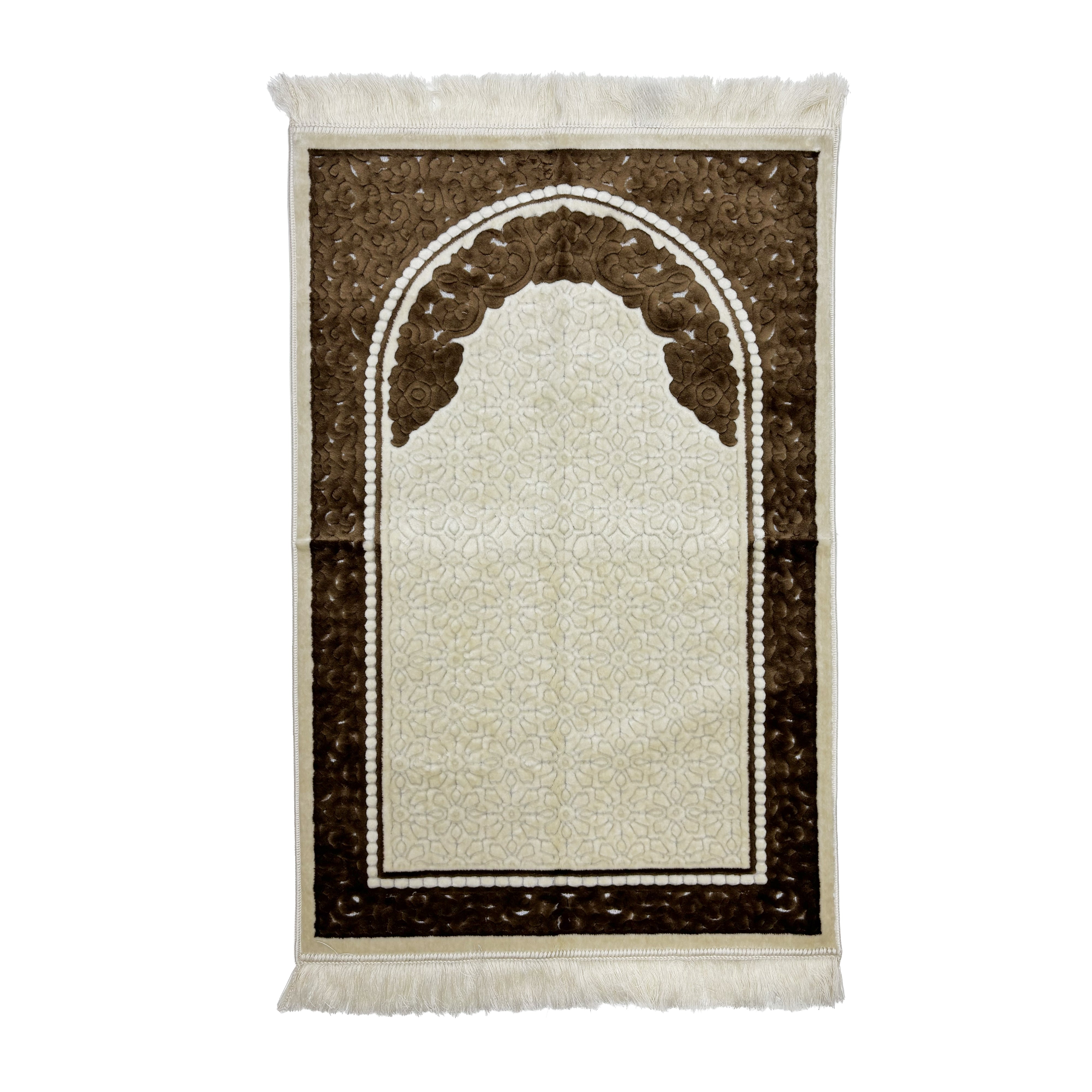 Sinna Secc White & Caramel Prayer Mat