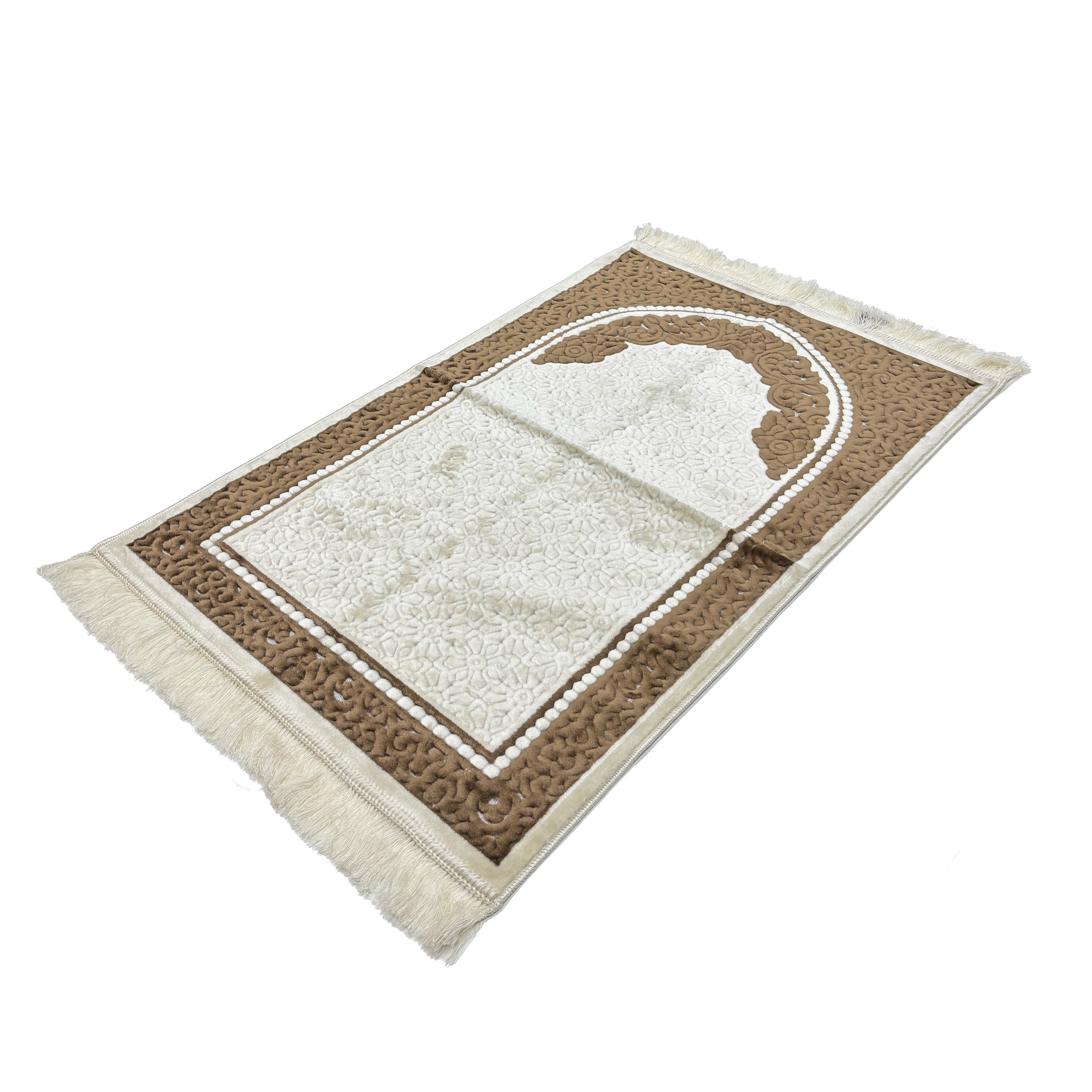 Sinna Secc White & Caramel Prayer Mat