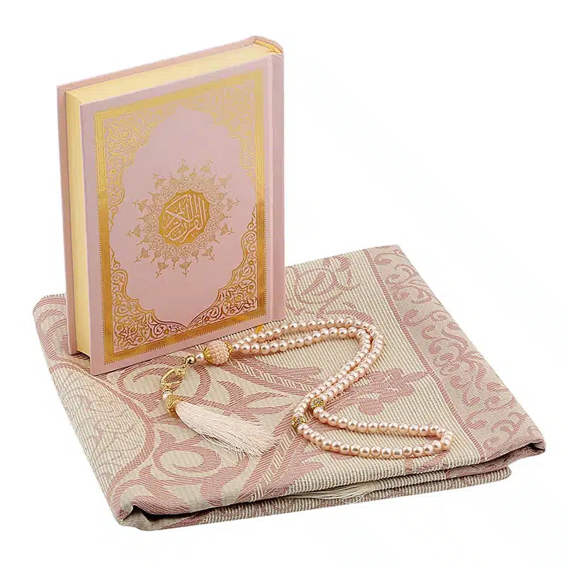 Pink and Gold Small Quran Gift Set