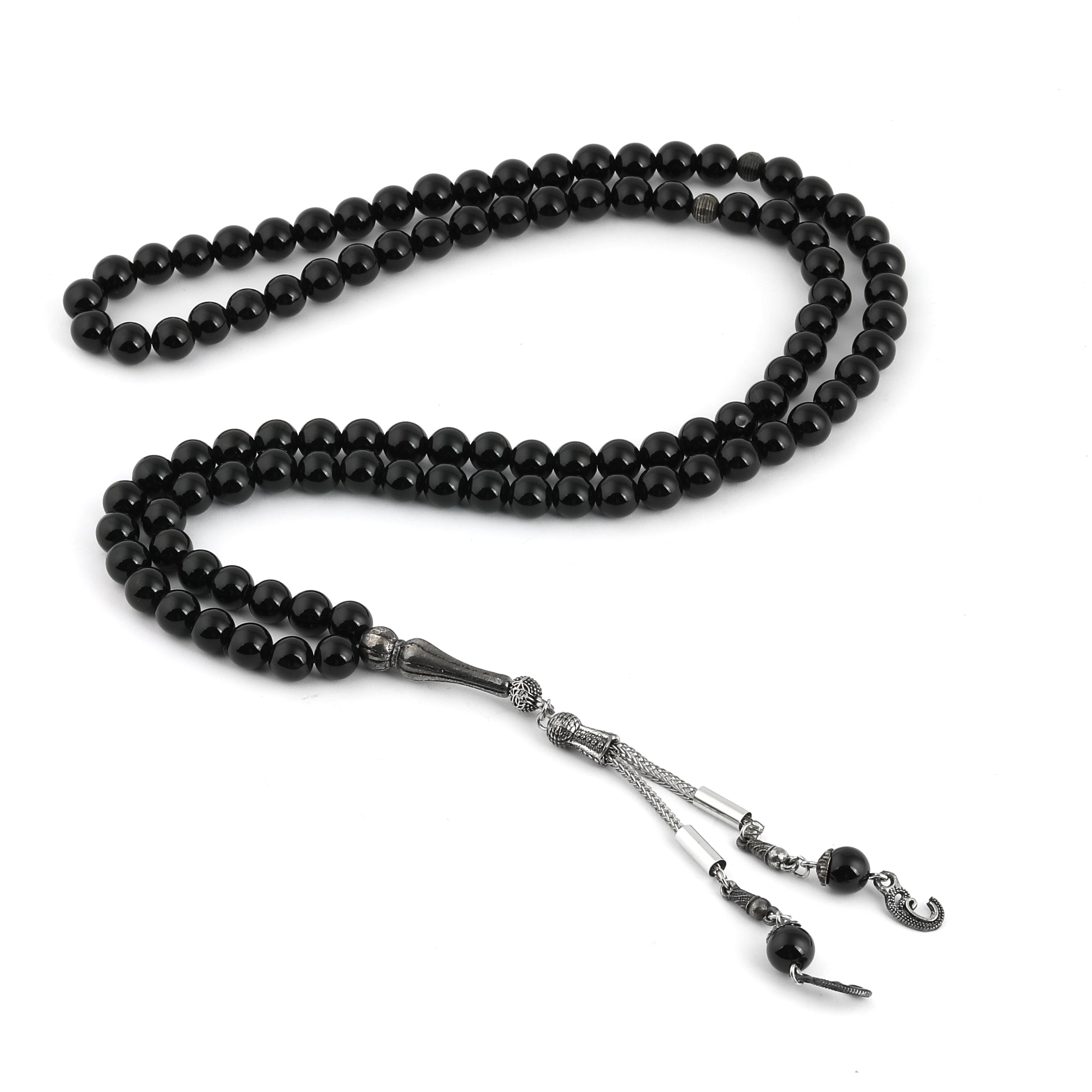 Plain Turkish 100 Bead Tasbih Tasbih Black