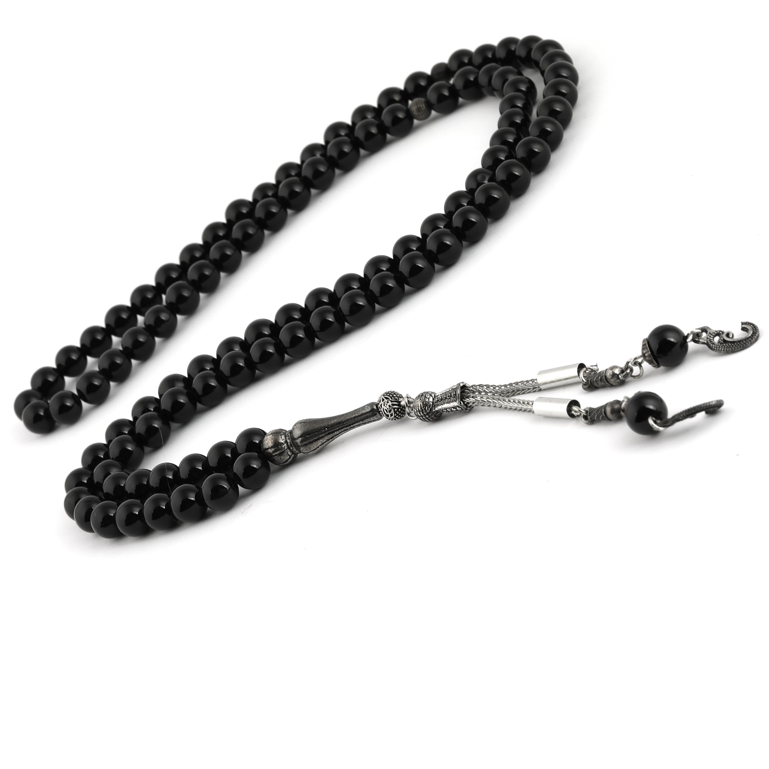 Plain Turkish 100 Bead Tasbih Tasbih Black