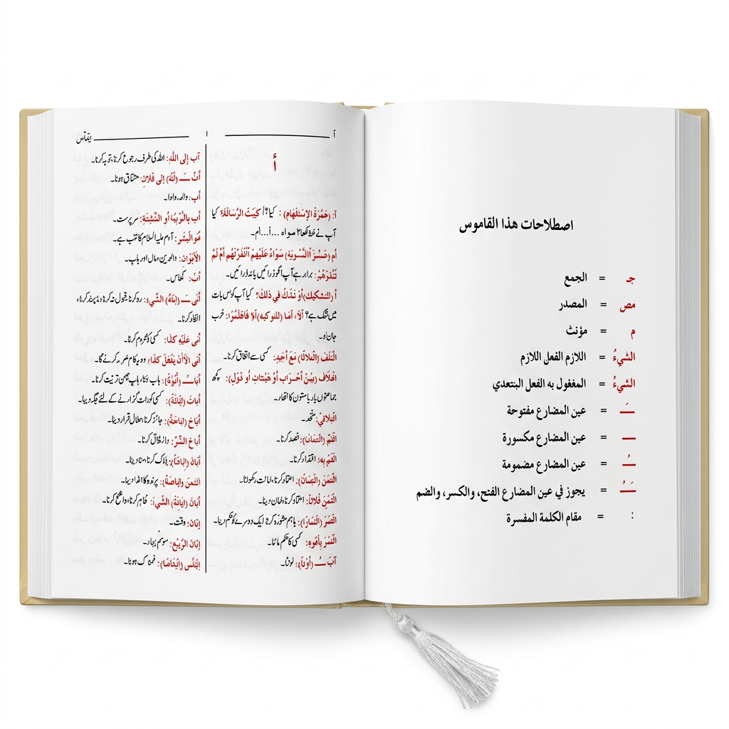 Qamoos-e-Ayesha Arabic to Urdu Dictionary