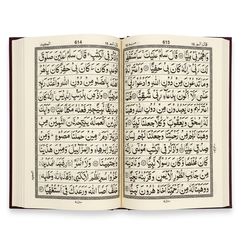 Quran Indo Pak 11 Lines Maroon