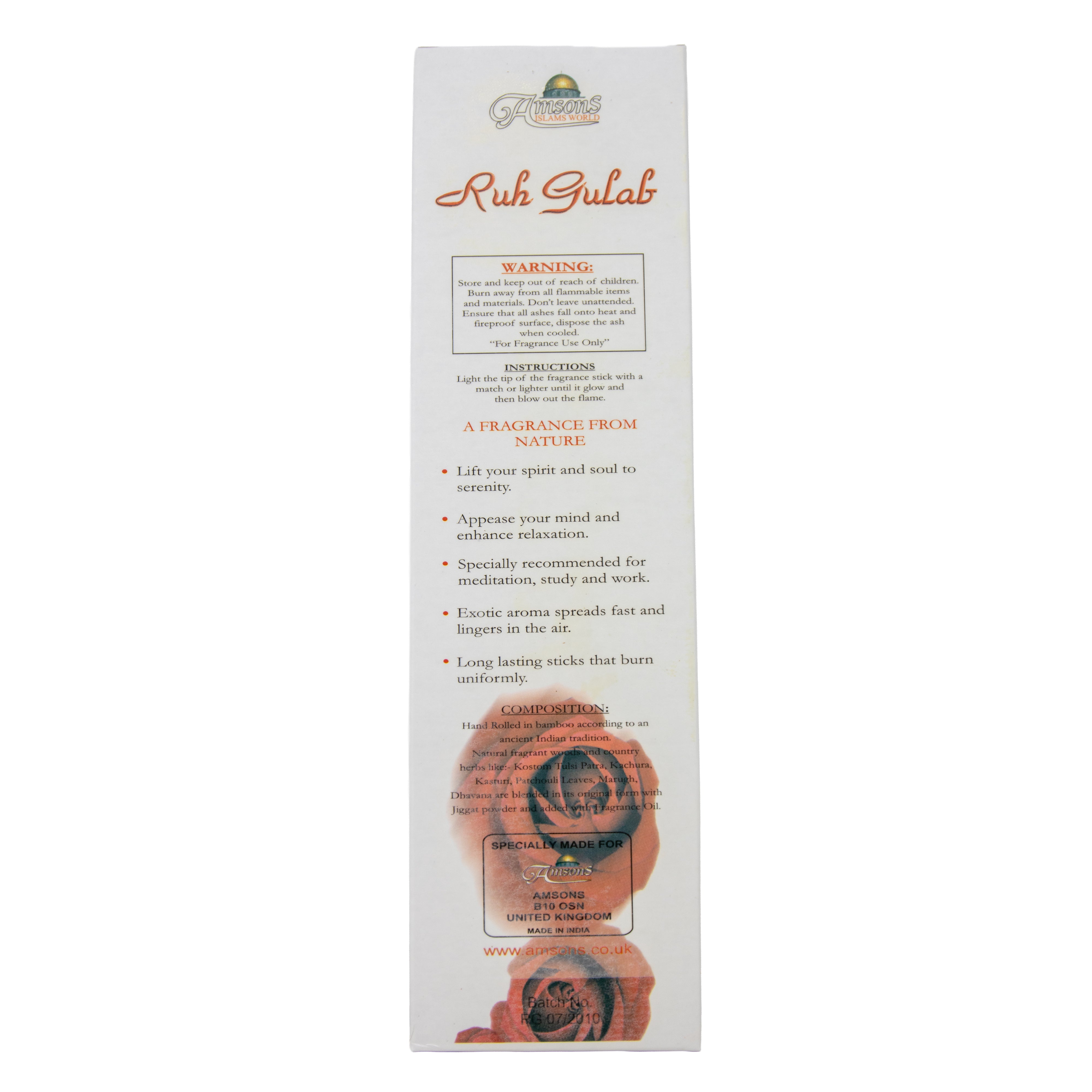 Ruh Gulab Incense Sticks