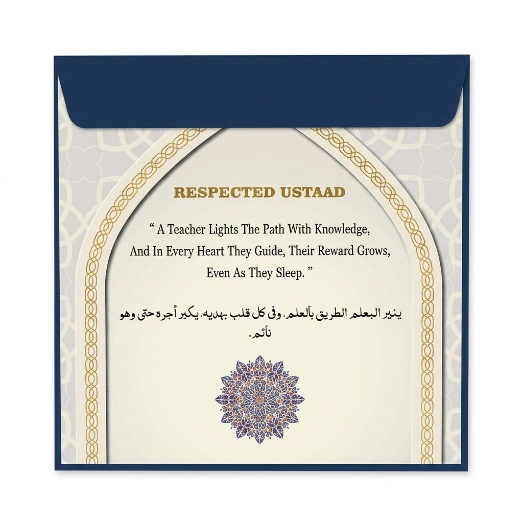 Respected Ustaad Blue Card