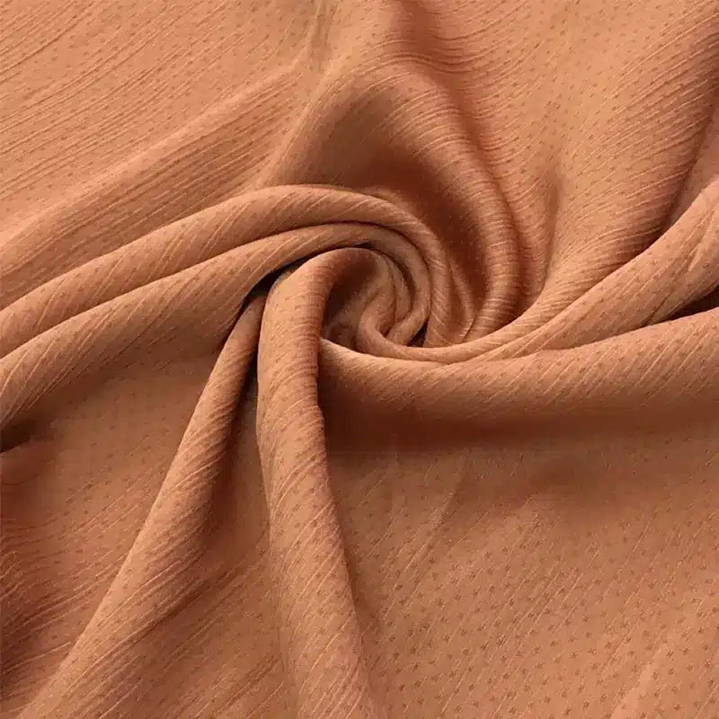 Satin Silk Jacquard Sun Burst Orange Hijab