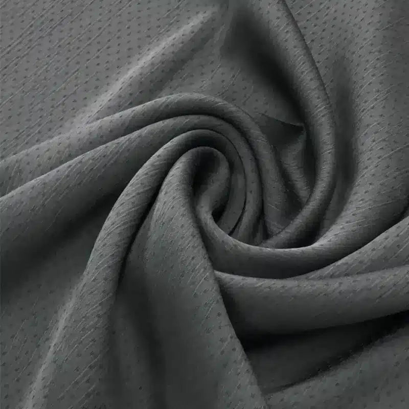Satin Silk Jacquard Dark Grey Hijab