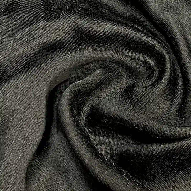 Shimmer Black Viscose Hijab