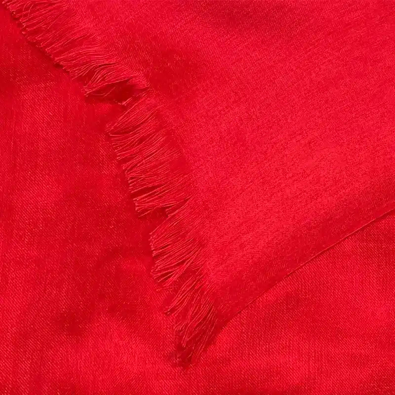 Shimmer Red Viscose Hijab