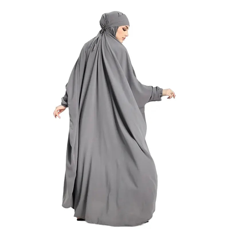 One Piece Silver Jilbab