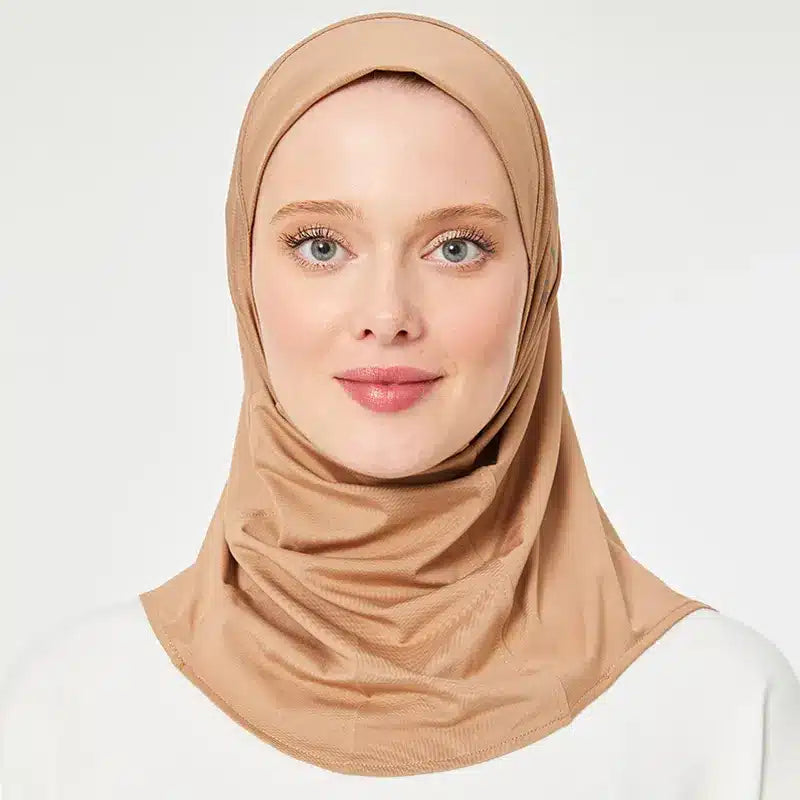 Sports Hijab Caramel Brown