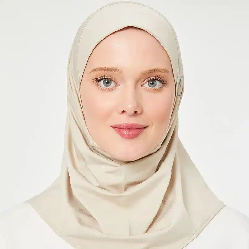 Sports Hijab Cream