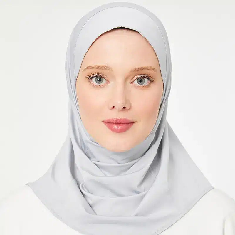 Sports Hijab Light Grey