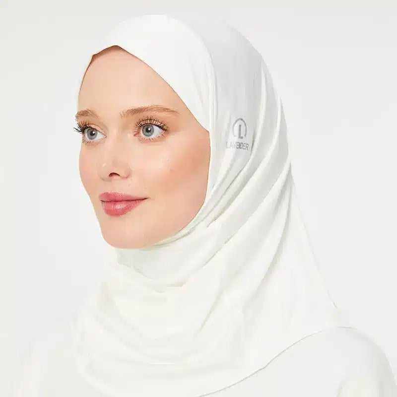 Sports Hijab Off White