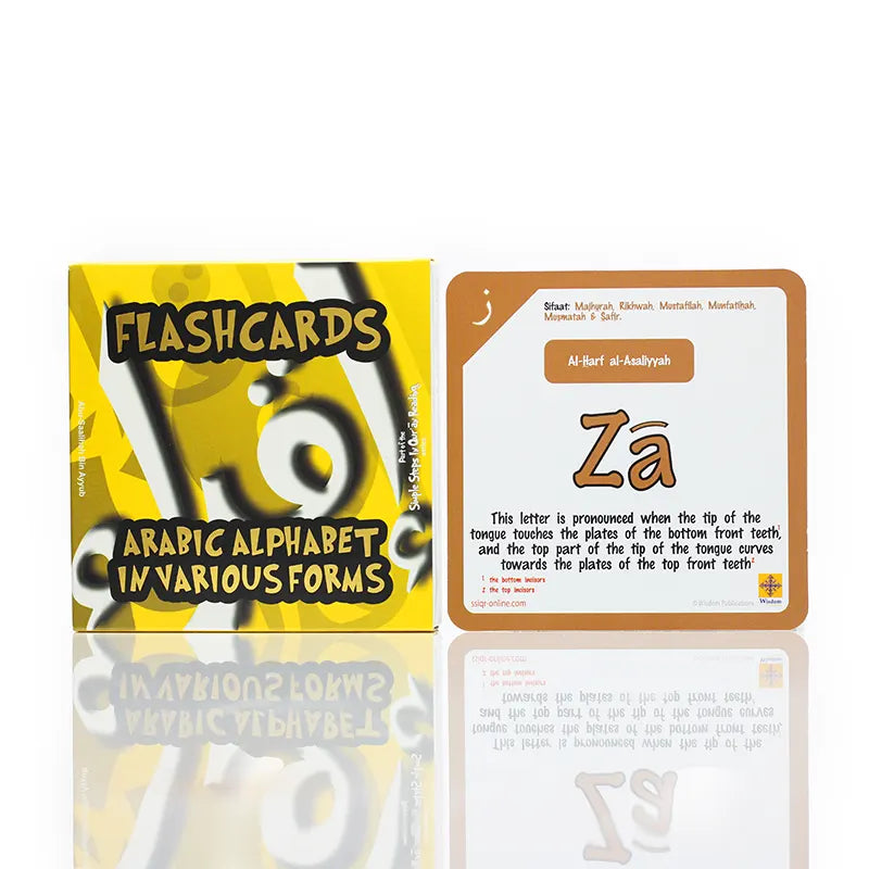 Arabic Alphabet Flashcards In Various Forms