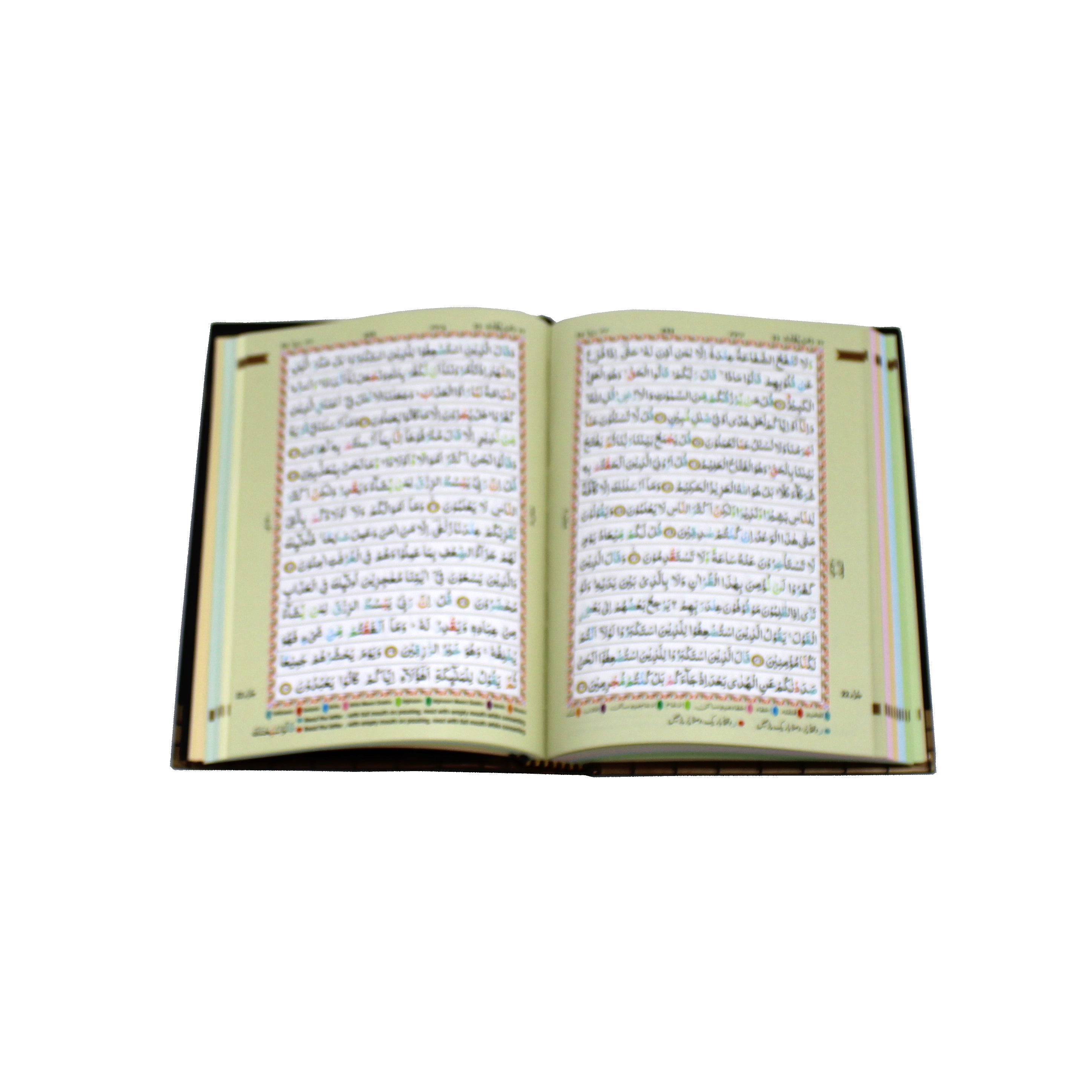 The Holy Quran Colour Coded Tajweed Rules 15 lines Indo Pak script 123-CC Kabah