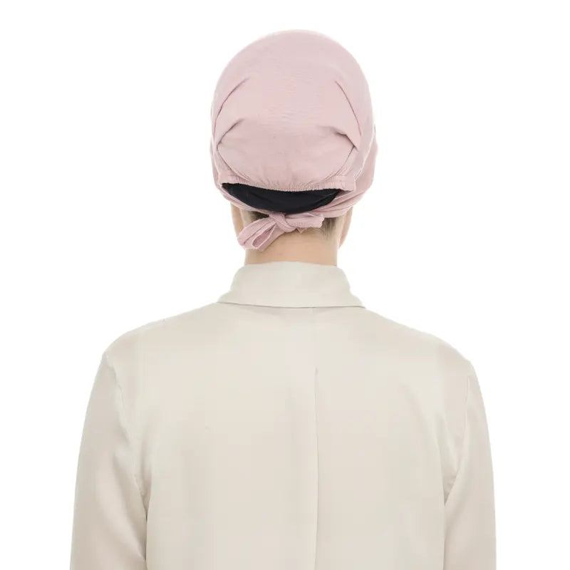 Women's Tieback Hijab Plush Pink Undercap