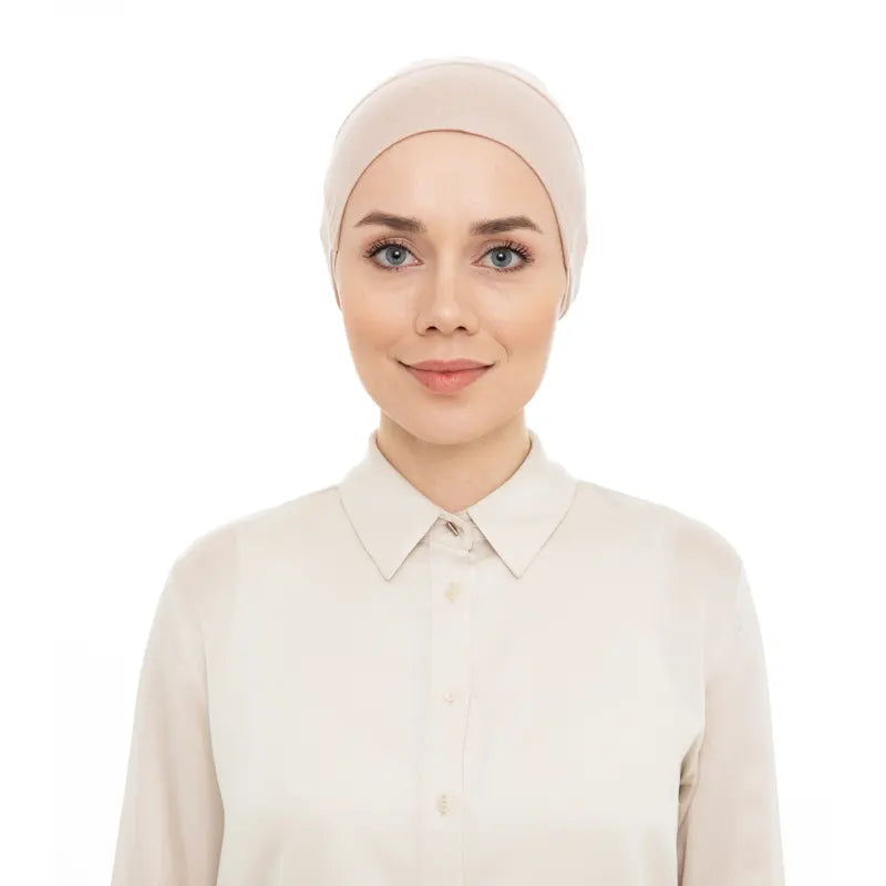 Women's Tieback Hijab Egg White Undercap