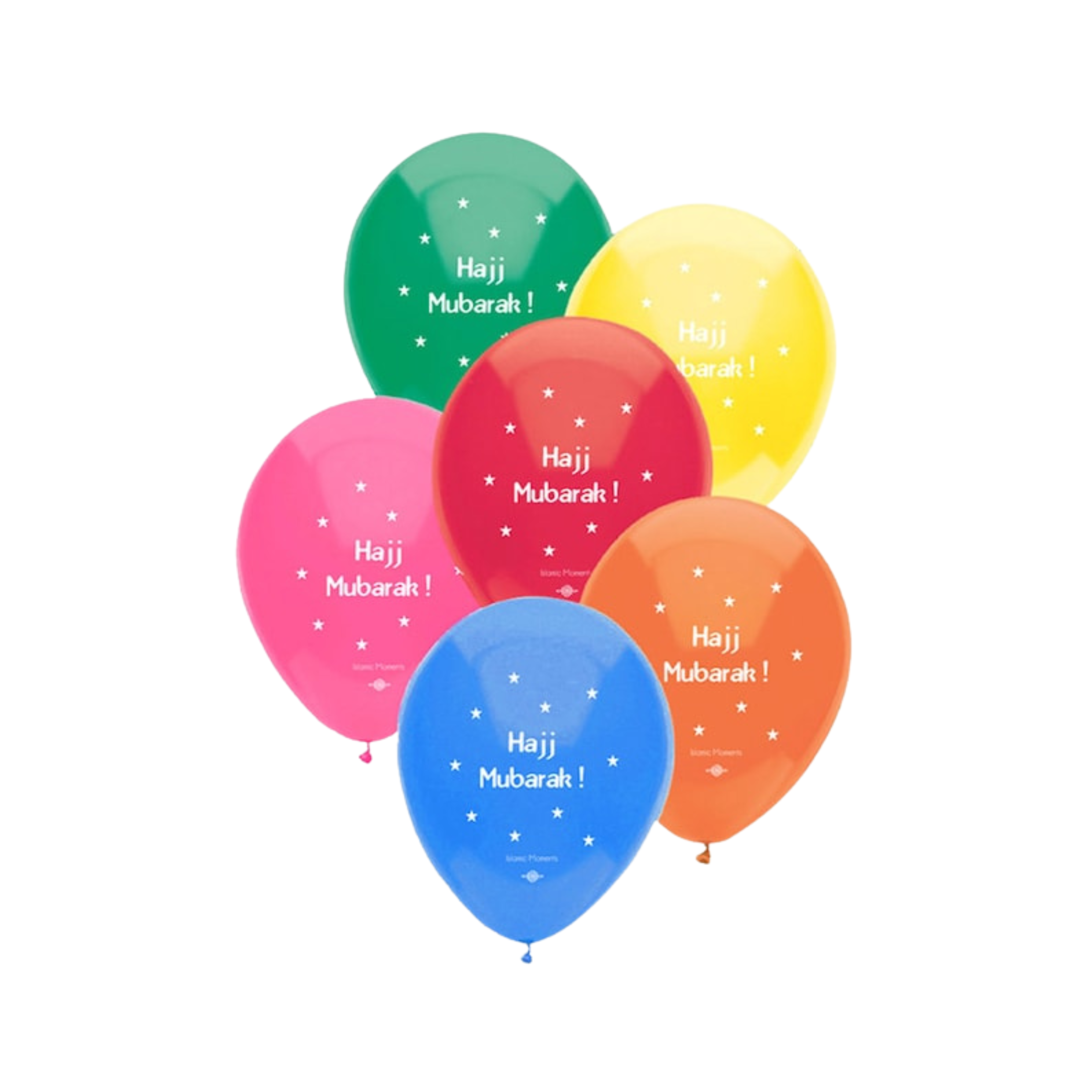 Hajj Mubarak Balloons Multicolour 10 Pack