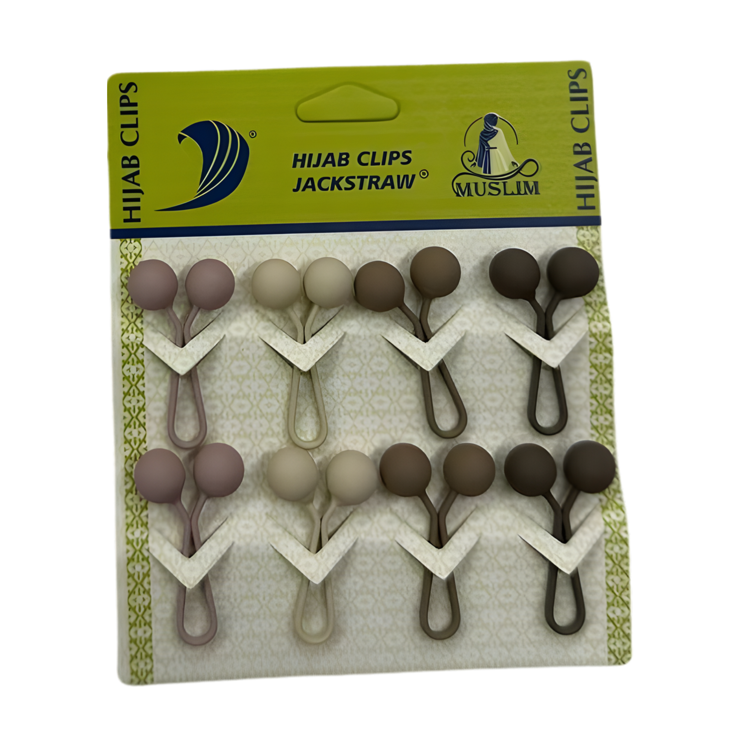 8x Piece Retractable Hijab Pin Set