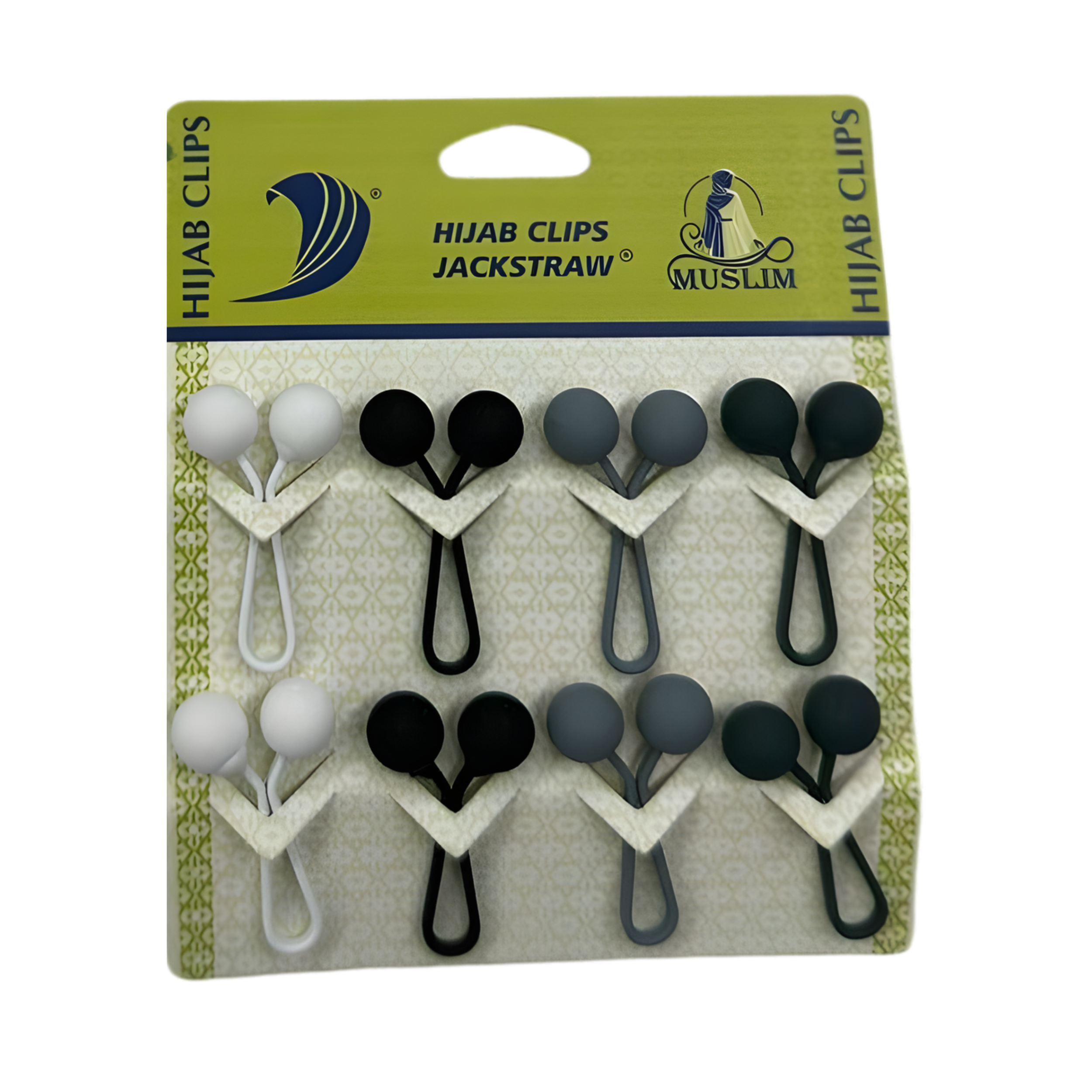 8x Piece Retractable Hijab Pin Set 1
